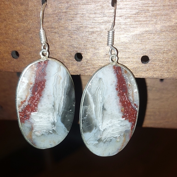 Jewelry - Mexican Lace Agate Drop Earrings